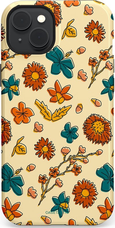 Casetastic Hoesje Geschikt voor Apple iPhone 15 Plus Magsafe - Stijlvolle Beschermende Duo-layer Case - Boranisch veld