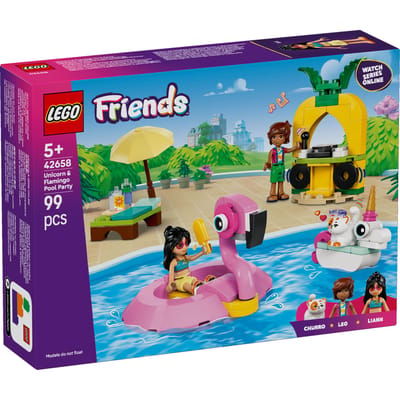 LEGO Friends LEGO® FRIENDS 42658 Zwembadparty met eenhoorn en flamingo