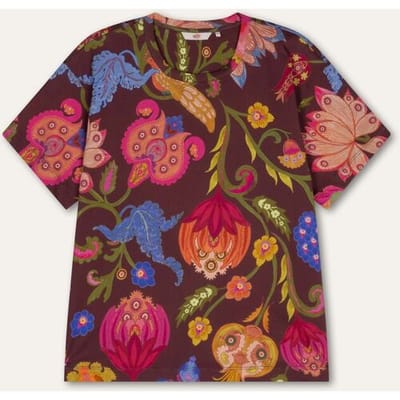 Oilily Tuxen Top- maat3XL Tawny Port