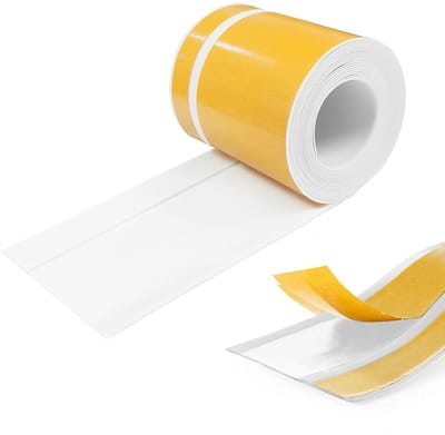 Flexibele PVC Plinten, 12M Zelfklevende Plinten, Zachte Plinten 50 x 20mm, Ideaal voor Keuken en Woonkamer, Makkelijk te Installeren en Onderhouden