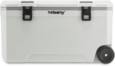 Grote Koelbox met Wielen 120 Liter Wit - Ideaal voor Boot en Outdoor