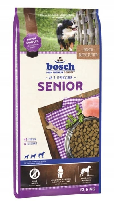 Bosch Senior - Droogvoer voor Honden - 12,5kg - Verlaagd Vetgehalte - Graanvrij