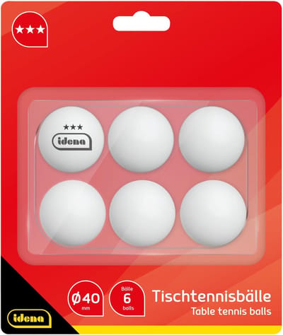 Tafeltennisballen - Ping Pong Ballen - Wedstrijd Spelen - 3 Sterren Kwaliteit - 6 Stuks - Wit