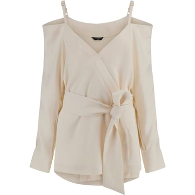 GUESS Marciano By  Greta Ls Kimono Sandy Shore Maat: 40 | Longsleeves Outlet | Dames | Beige