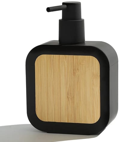 WiseGoods Premium Zeepdispenser Met Pomp – Zeeppompje Voor Badkamer & Keuken – Polystone – Voor Zeep / Shampoo / Douche - Zwart
