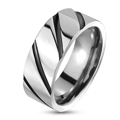 Velvet - Ring Heren - Ring Zilver - Zilveren Ringen - Titanium Ring - Dames Ring - Ring Mannen - Mannen Ring