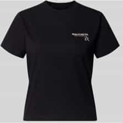 T-shirt met labeldetail