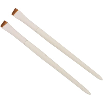 2 stuks Schuin Wenkbrauwborstel Professionele Make-up Zacht Haar Ultra Dunne Schuine Wenkbrauwborstel Cosmetisch Gereedschap white