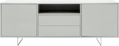 Goossens Dressoir Vienna, 2 Deuren 2 Laden Met 1 Open Vak - Grijs