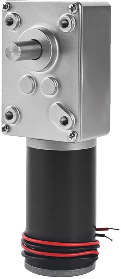 Hoogwaardige Wormoverbrenging Motor met 8mm As, 24V en 40rpm voor DIY Robotica, Deuroverheffingen en Gordijnmachines