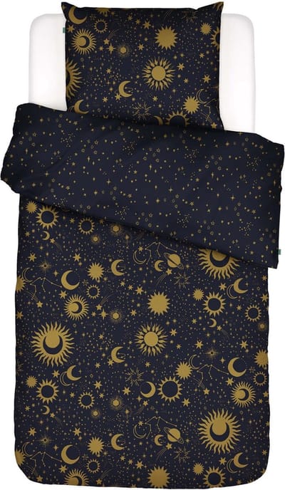 COVERS & CO Luna Tic Dekbedovertrek Nightblue - Eenpersoons – 140x200/220 cm