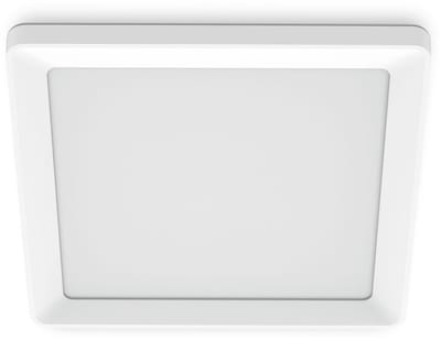 Philips Valen Plafondlamp - Met afstandsbediening - WarmGlow lichttechnologie: dim je lamp voor een warmere lichtkleur - 17W - LED-verlichting - Extra warm tot koelwit licht: 2200K-6500K - Vierkant - Wit