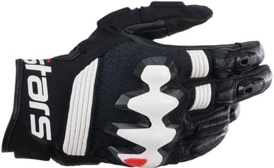 Alpinestars Halo Leren Zwart Wit Handschoenen - Handschoen