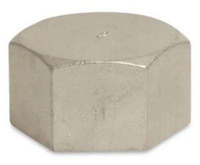 RVS Kappen 1/4", Eindkap RVS, Draadfitting RVS
