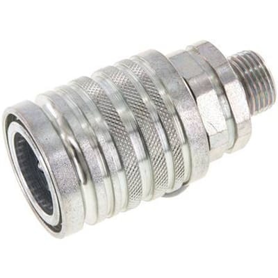 Stalen DN 12.5 Hydraulische Koppeling Snelkoppeling 10 mm S Knelring ISO 7241-1 A/8434-1 D 20.5mm