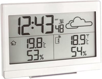 Weerstation Draadloos Binnen Buiten - Weerstation Binnen en Buiten - Weerstation met Buitensensor - Smart
