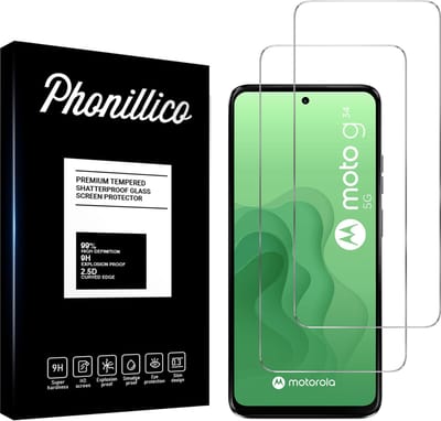 Screenprotector voor Motorola Moto G34 5G - 2 stuks Beschermglas van glas Transparante glazen schermbeschermfolie