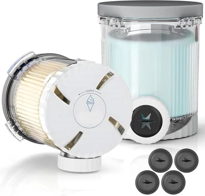 Set van 2 IJs-emmers voor Ninja Creami Deluxe - 16 oz Vervangende Pint Containers, BPA-vrij en Vaatwasmachinebestendig, Ideaal voor IJs en Sorbet