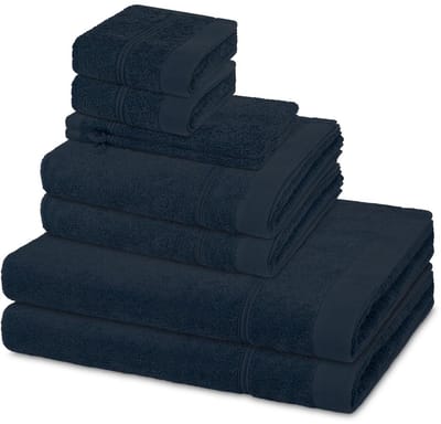 Ross Sonstiges 2 X washandjes 2 X gasten- 2 X douche- 2 X handdoek - in set 8 pack Rubin