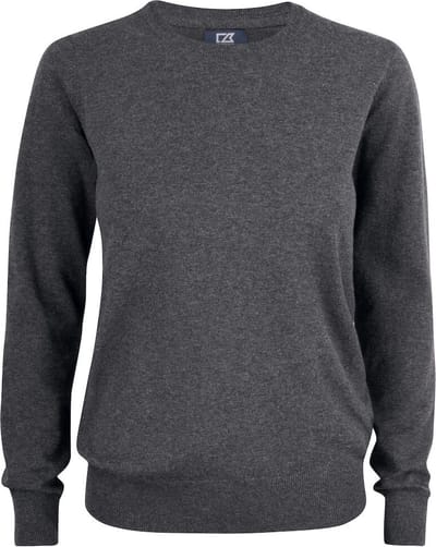 Cutter & Buck Oakville Crewneck Dames 355417 - Antraciet Melange - S