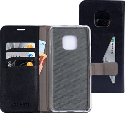 Mobiparts hoesje geschikt voor Huawei Mate 20 Pro - Wallet/Boekhoesje - Eco Leer - Magneet Sluiting - Opberg vakken - Zwart