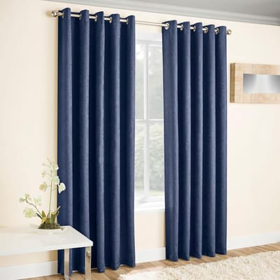 Famanu – Marineblauw 66 x 90 inch 168 x 229 cm oogje thermische ruisonderdrukkende verduisterende gordijnen voor slaapkamer en woonkamer