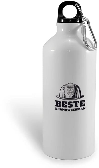 Hacebo® - Beste brandweerman waterfles - Beste brandweerman - collega - cadeau - water fles - 400ML