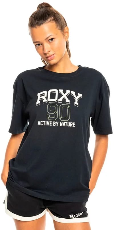 Roxy Erjkt04179 T-shirt Met Korte Mouwen Zwart M Vrouw
