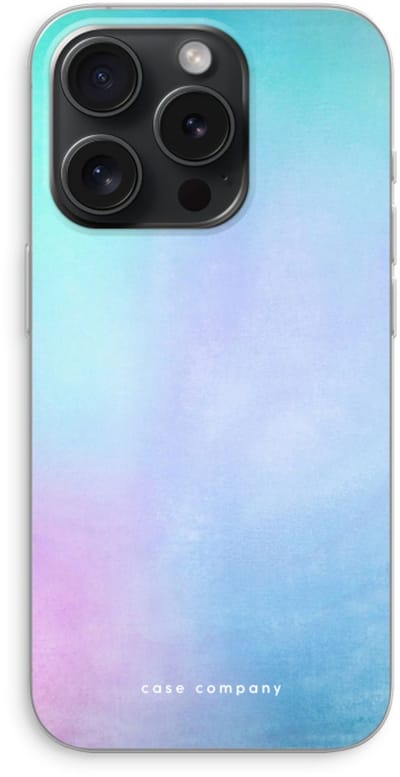 Case Company® - Hoesje geschikt voor iPhone 15 Pro hoesje - Mist pastel - Soft Cover Telefoonhoesje - Bescherming aan alle Kanten en Schermrand