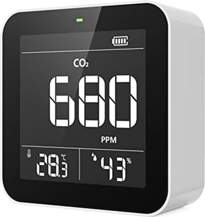 CO2 Meetinstrument voor Binnenlucht met Temperatuur- en Luchtvochtigheidmonitoring