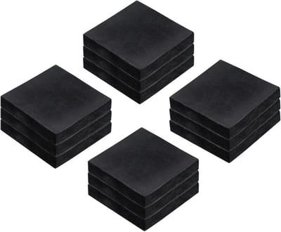 Anti-vibratiematten van rubber - 12 stuks - Geluidsdempend en trillingsisolatie voor apparaten