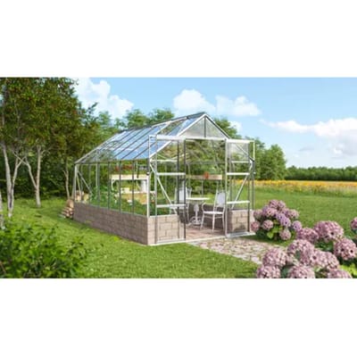 Vitavia Tuinkas Cassandra 11500 + Basis Zand - Veiligheidsglas 3mm - Aluminium - 257x448x249cm