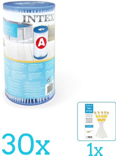 Intex Filtercartridge Type A 29000 - Filter voor filterpomp - Volumebundel - Filter - 30-delig