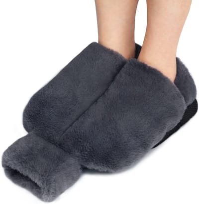Voetverwarmer - Geen elektriciteit nodig - Grote capaciteit - 2-in-1 voetverwarmer - Unisex - Grijs