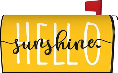 Decoratieve Brievenbus Cover - Hello Sunshine - Waterdicht - 51x45cm