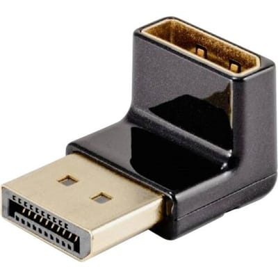club3D CAC-1008 DisplayPort Adapter [1x DisplayPort stekker - 1x DisplayPort bus] Zwart 0 mm