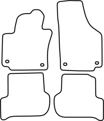 Mattenset Volkswagen Golf Plus - Alleen voor Plus modellen - 2003 - 2007