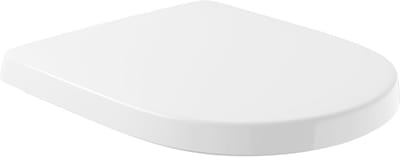 Ovale D-vormige WC-bril met Softclose - Afneembare Duroplast Toiletdeksel in Wit Alpine