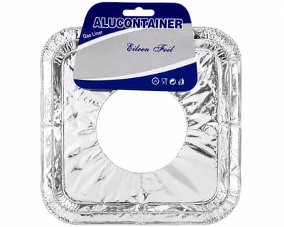 Aluminium Beschermfolie voor Gasvuur – Set van 5 Stuks