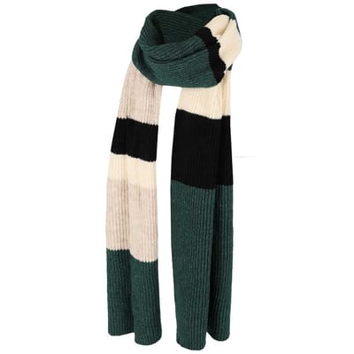 Sarlini - Sjaal dames - Fashion Stripes - One Size - Donker Groen