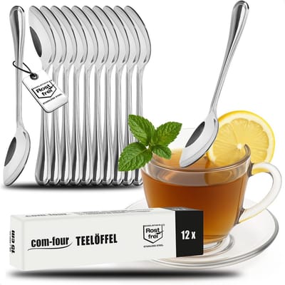 Stijlvolle roestvrijstalen theelepels - Elegante koffielepels voor dagelijks gebruik - Set van 12