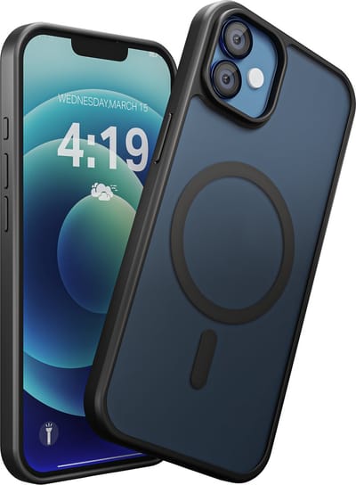 Hoesje Geschikt voor iPhone 12/12 Pro - Zwart - Geschikt voor MagSafe – Slank, Sterk en Shock proof