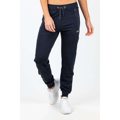 Sjeng Sports PLYNN Dames Navy Powerstretch Trainingsbroeken met ritszakken en maximaal draagcomfort voor optimaal sportplezier.