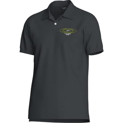 Korte Mouwen Kraag Polo Shirt in Antraciet
