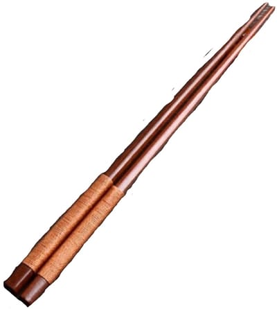 Eetstokjes - Met onderlegger - Hout - kastanje - Bruin