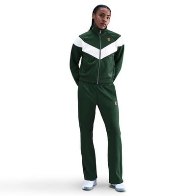Nike Court Polyknit High Rise Trainingsbroek Dames-donkergroen