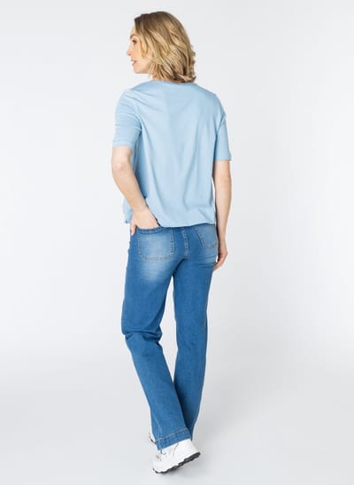 ES&SY Marleen Tops - Denim Blue - maat 38