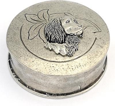 Asdoosje Rond Gegraveerd Met Golden Retriever - Honden Asbeeld Dieren Urn Voor Uw Geliefde Hond