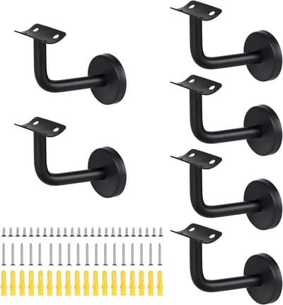 Roestvrijstalen leuninghouders voor trap en balustrade - Stylish en veilig - 6 stuks