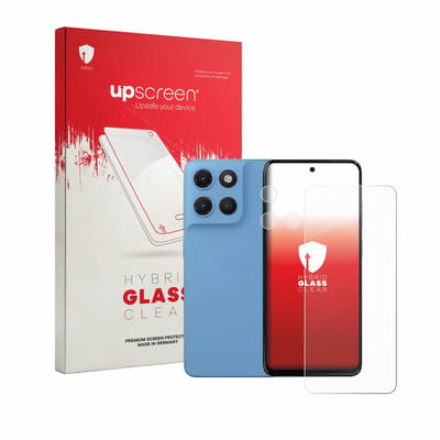 upscreen - Screenprotector voor Motorola Moto G17 Power (Voor+Camera) - Folie Beschermfolie Beschermglas transparant